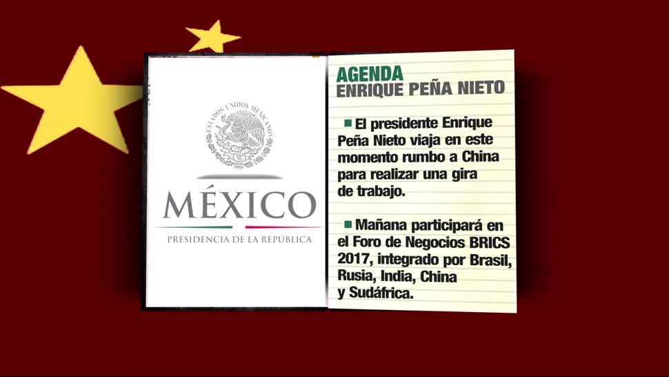 La agenda de trabajo de Peña Nieto en China