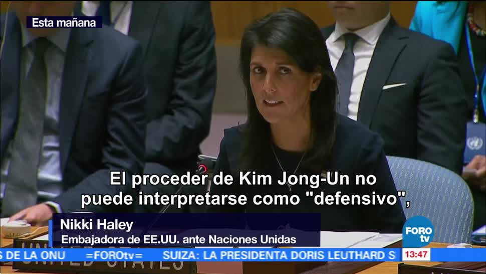 Nikki Haley Corea Norte Pidiendo Guerra