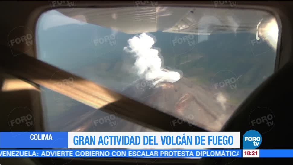 Gran Actividad Volcán Fuego Colima Observatorio Vulcanológico