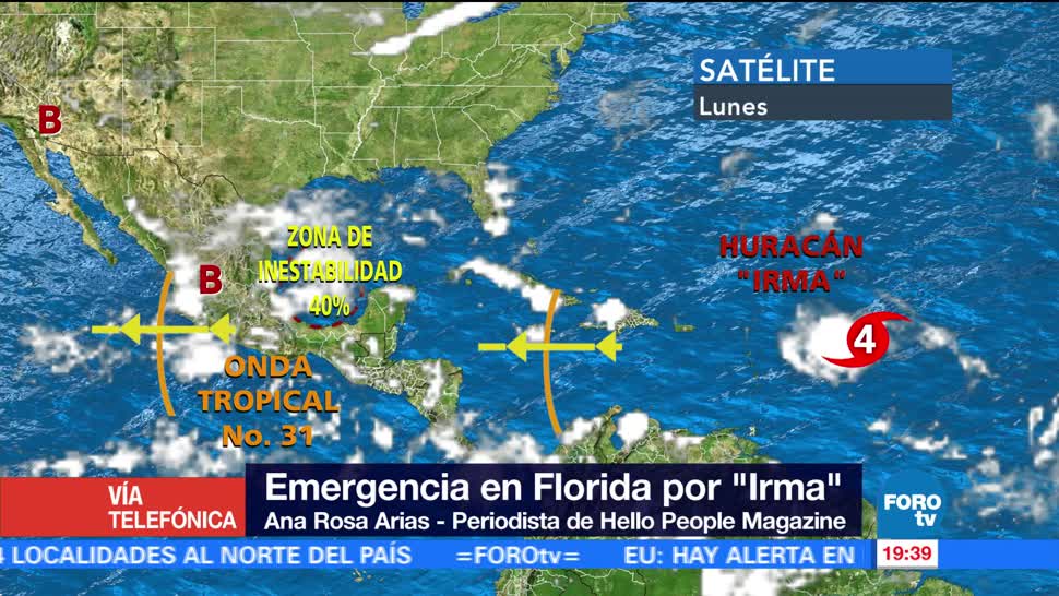 Declaran Emergencia Florida Amenaza Huracan Irma