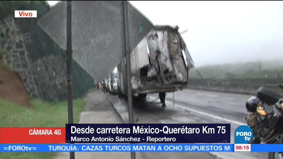 Accidente Tráileres Muertos México Querétaro