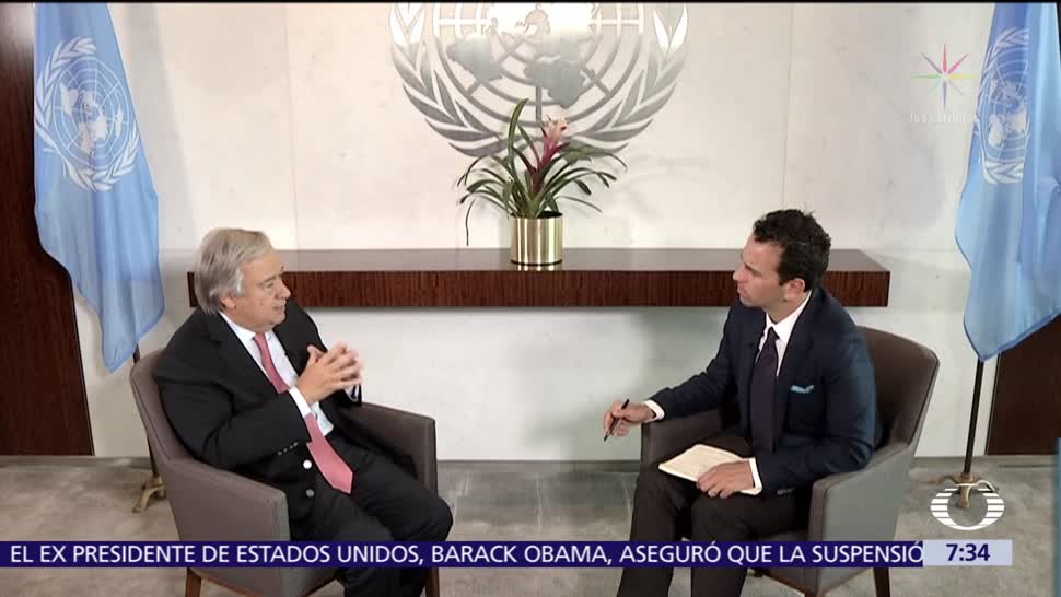 Entrevista, exclusiva, Antonio, Guterres