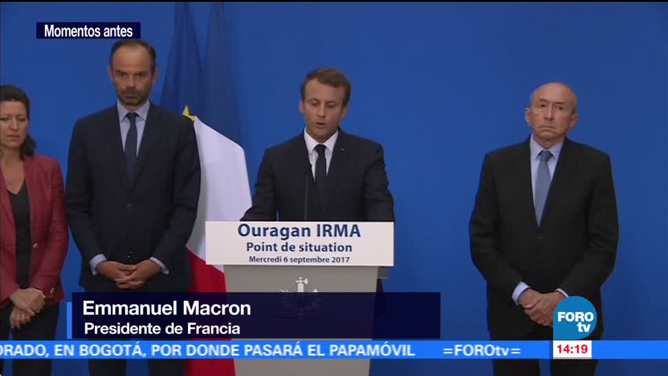 Macron prevé balance duro tras paso Irma islas de Francia