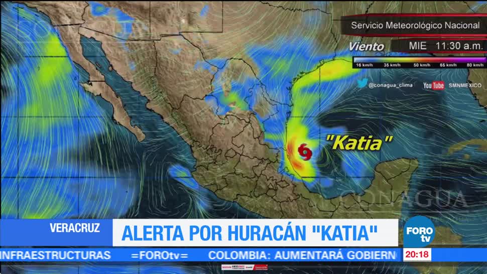 Activan Plan DN-III en Veracruz por ‘Katia’