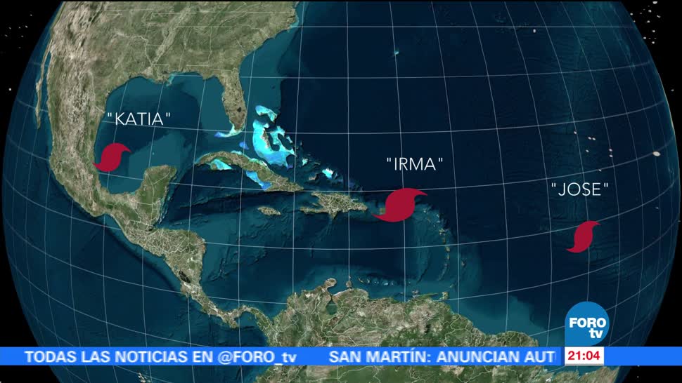 Huracanes Irma Katia y José en Atlántico