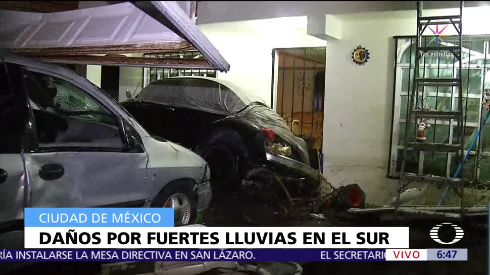 Autos, viviendas, afectados, Xochimilco