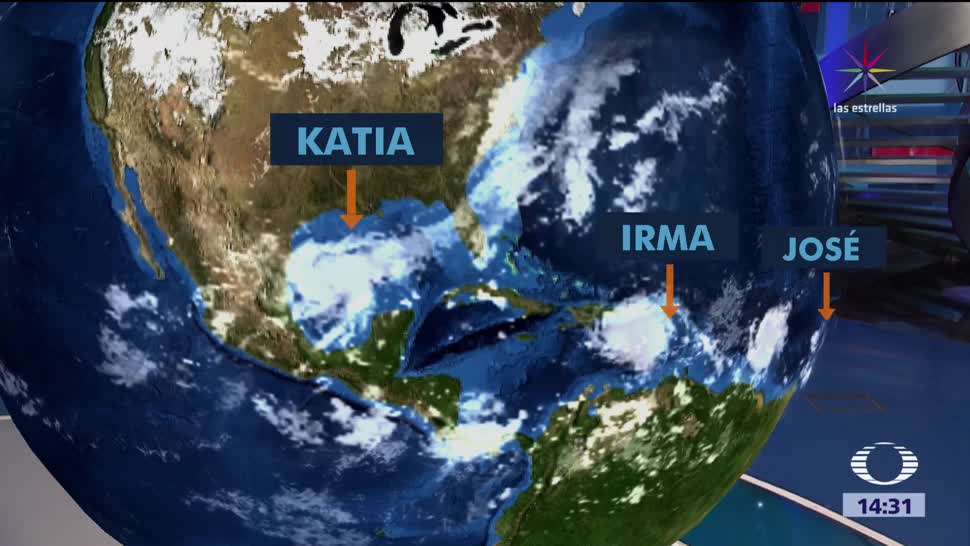 Los vientos Huracán Katia toma fuerza