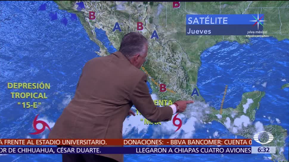 Tormenta 'Max' genera lluvias en el Pacífico mexicano
