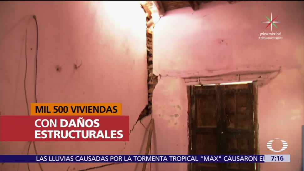 600 viviendas y 200 templos de Oaxaca tienen daños por el sismo