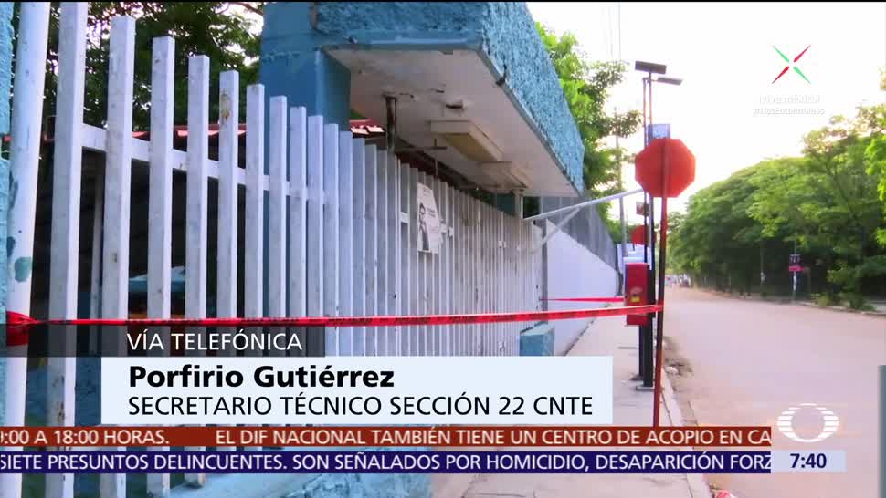 CNTE niega que impidan censo de escuelas dañadas tras sismo en Oaxaca