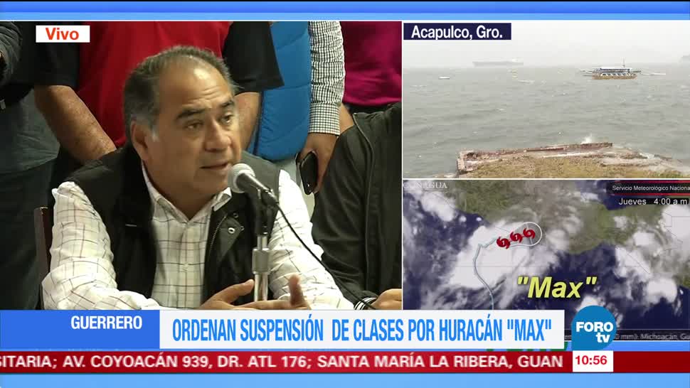 Héctor Astudillo delinea acciones preventivas por cercanía del huracán 'Max'