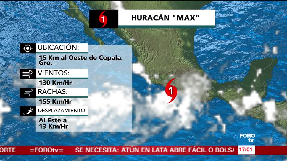 Alerta en Acapulco Guerrero por huracán Max