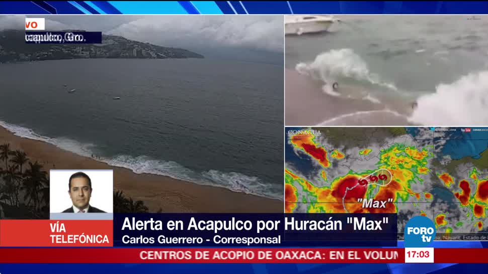 Lluvias e inundaciones por huracán Max en Acapulco