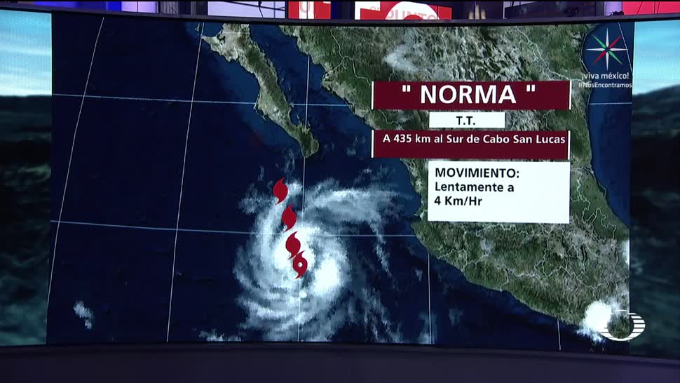 ‘Norma’ se convierte en huracán impactará BCS