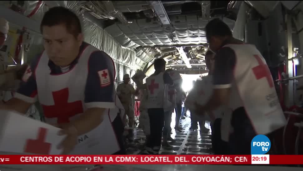 Cruz Roja Mexicana manda 378 toneladas de ayuda a Chiapas y Oaxaca