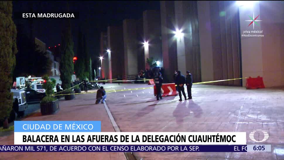 Balacera deja cuatro heridos afuera de la delegación Cuauhtémoc
