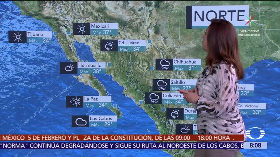 Clima Al Aire: ‘Norma’ y onda tropical 34 propiciarán lluvias en México