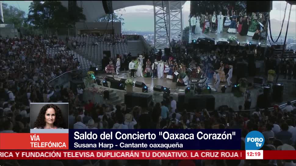 Once mil personas asistieron al concierto para apoyar a Oaxaca