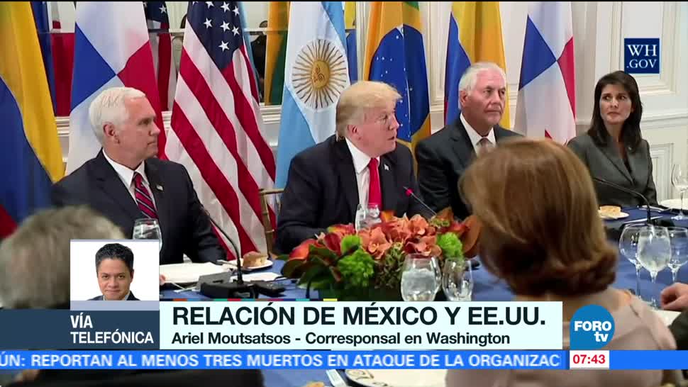 Cena Trump con presidentes de Latinoamérica