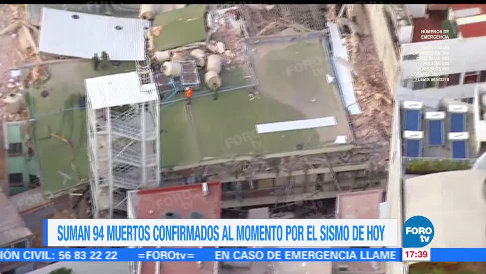 Difunden lista de personas rescatadas en edificio de Álvaro Obregón