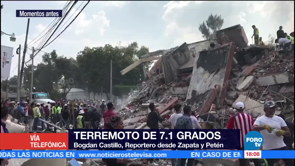 Rescatistas Reportan Cuatro Personas Atrapadas Escombros Colonia Valle