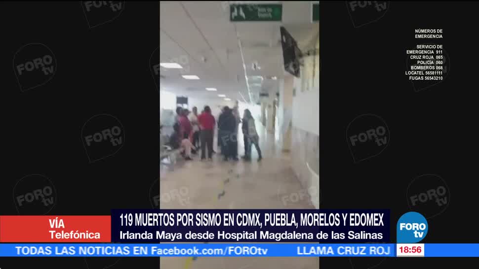 Hospital Magdalena de las Salinas atiende a pacientes tras sismo CDMX