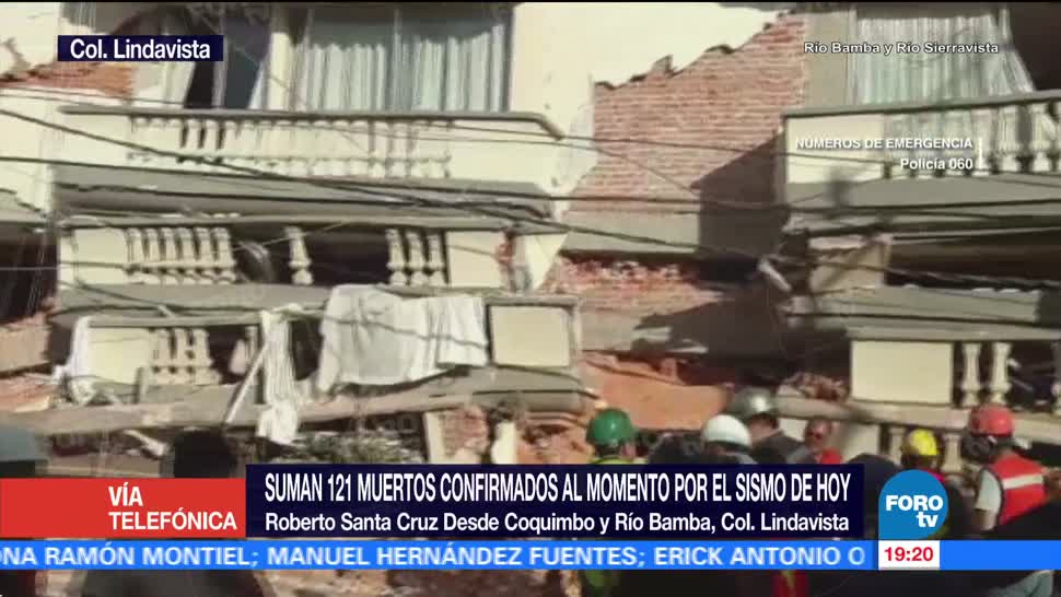 Colapsa edificio de departamentos en Lindavista