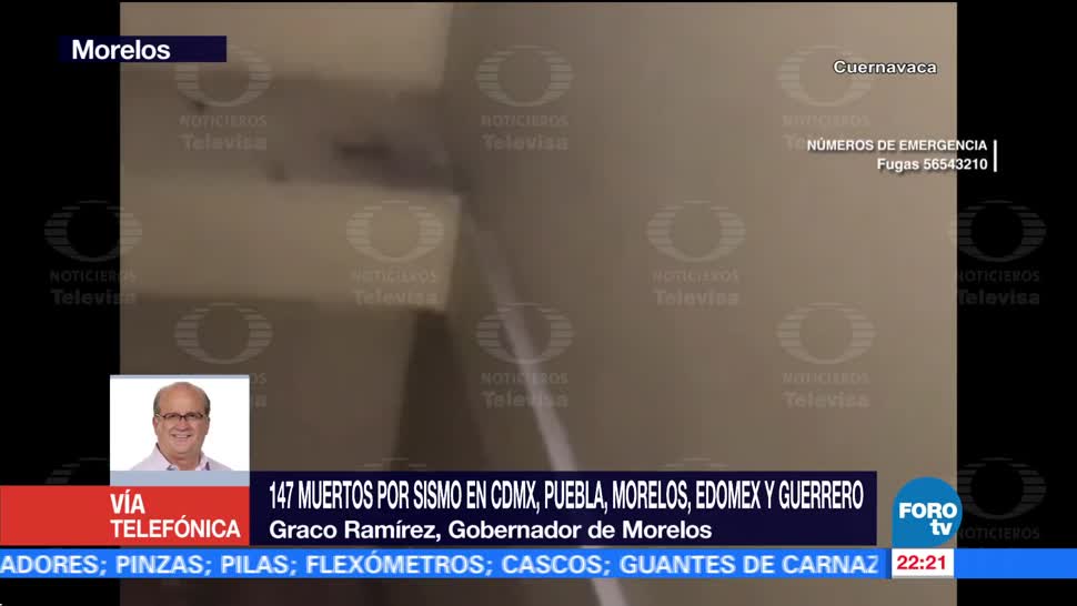 Morelos cuenta 33 albergues damnificados sismo Graco Ramírez