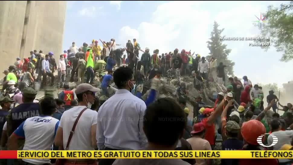 Ciudadanos muestran solidaridad ante sismo en la CDMX