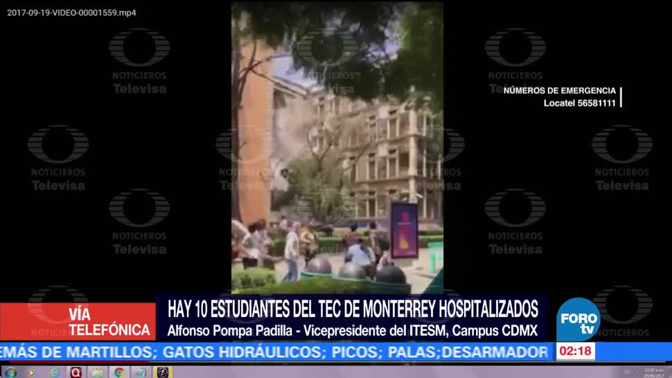 Mueren cuatro alumnos en el Tec de Monterrey CDMX por sismo