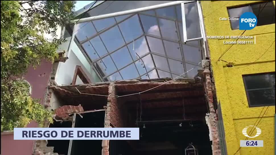 Advierten sobre riesgo de derrumbes en la CDMX tras sismo