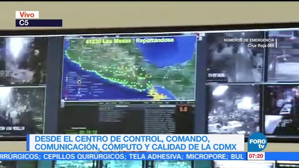 C-5 recibe llamadas de auxilio tras el sismo en la CDMX