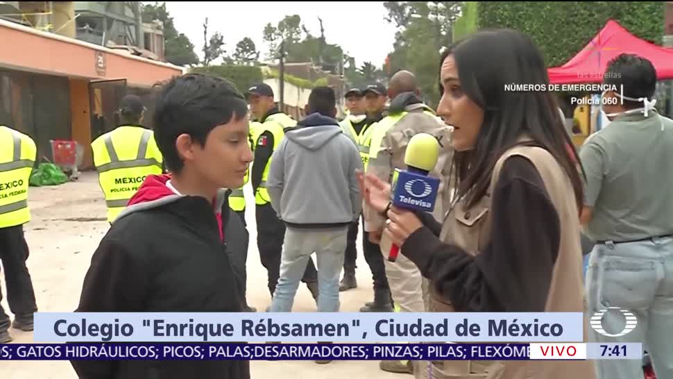 Estudiante del colegio Enrique Rébsamen narra su experiencia tras sismo