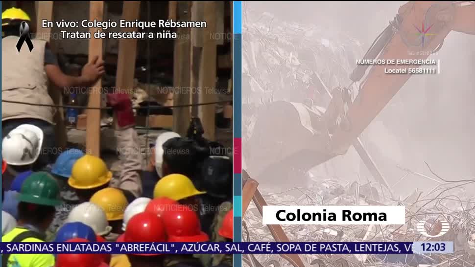 Avanza retiro de escombros en edificio colapsado en Medellín, colonia Roma, CDMX