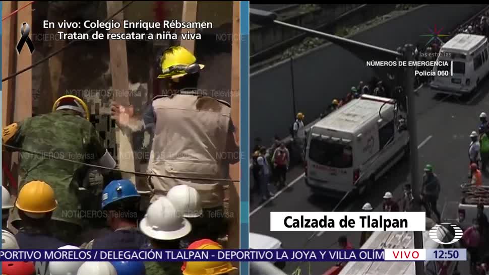 Caos vial en Tlalpan y Emiliano Zapata, CDMX, por derrumbe de edificio