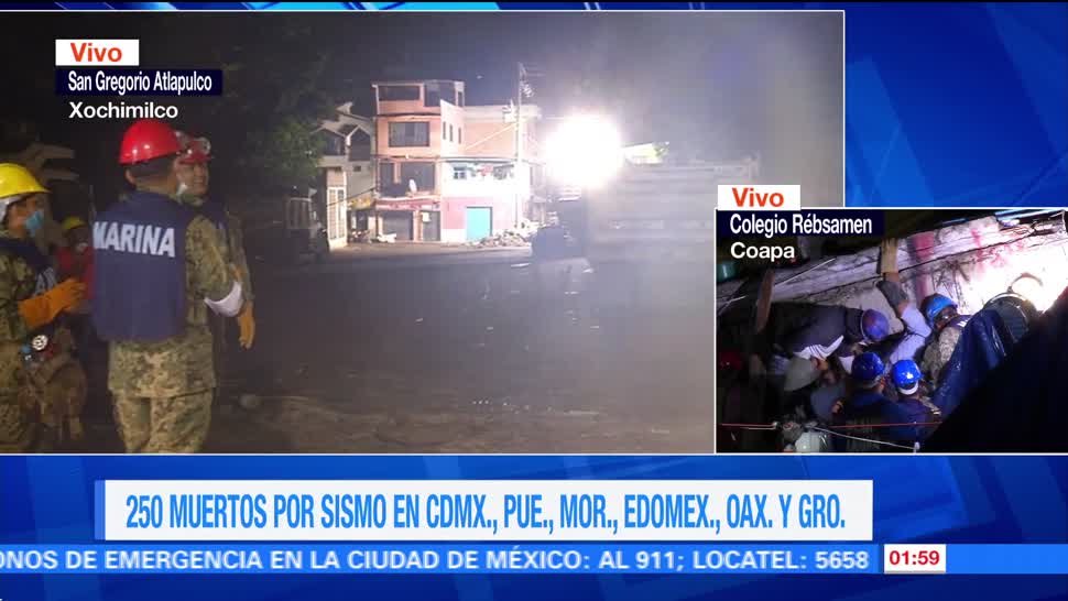 Derrumbes en San Gregorio Atlapulco en la CDMX