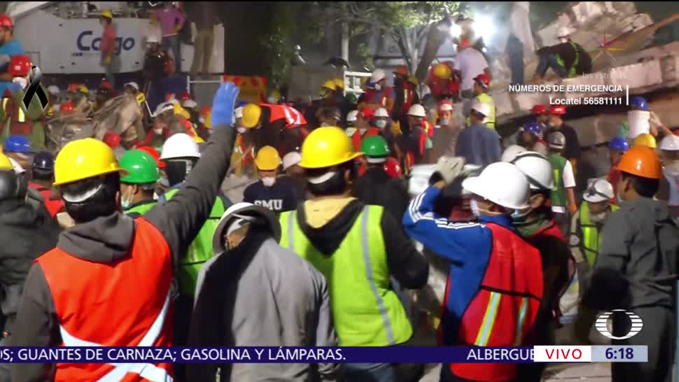 Recuperan 20 cadáveres del derrumbe por sismo en Chimalpopoca y Bolívar
