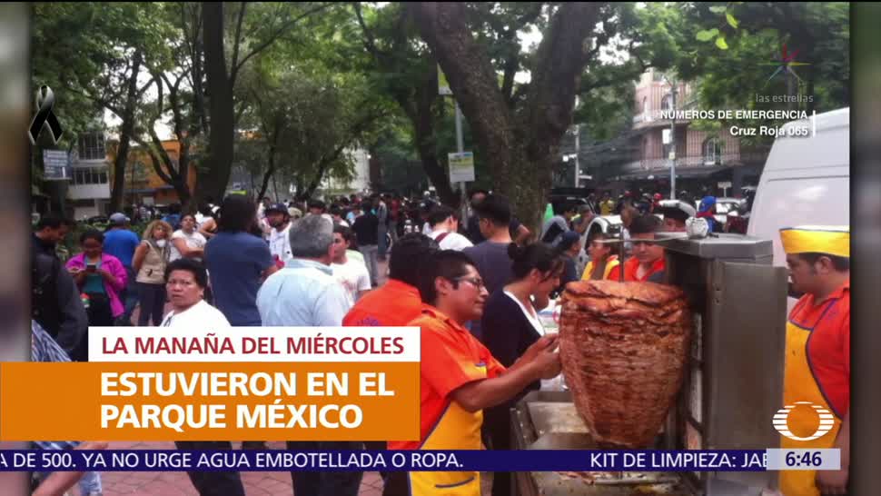 Empresario español regala tacos de pastor a rescatistas en la CDMX