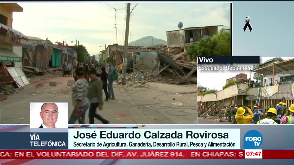 Sagarpa: Hay 60 mil viviendas dañadas por sismo en Oaxaca