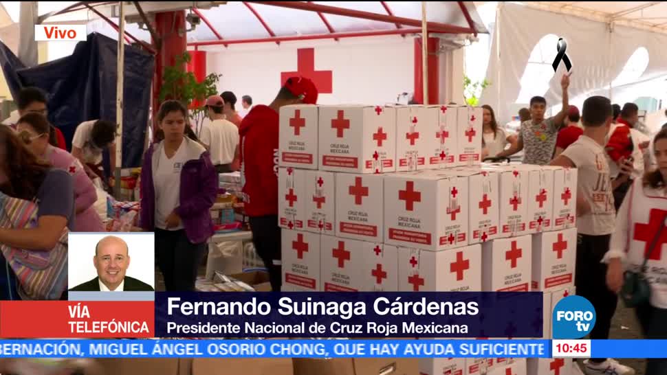 Cruz Roja Mexicana apoya a damnificados de sismos de septiembre, dice director