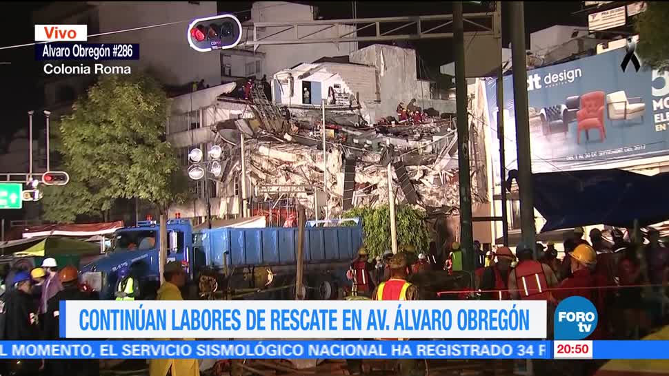 Piden lámparas de minero para labores de rescate edificio de Álvaro Obregón