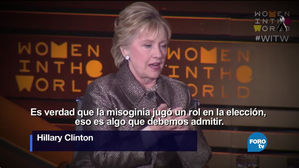 Hillary Clinton explica por qué perdió contra Trump