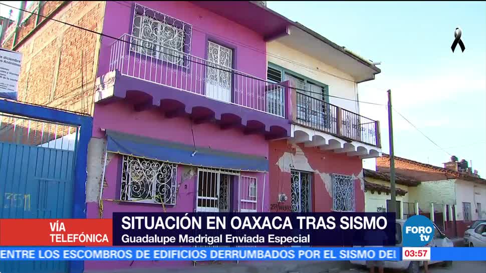 Inicia remoción de escombros en Oaxaca tras sismo