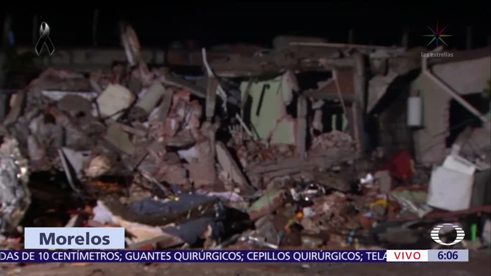 Detienen operación de maquinaria entre escombros en Jojutla Morelos