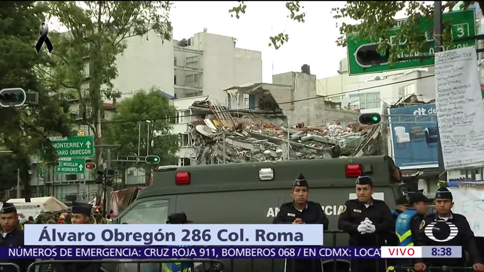 Sigue detenida operación de rescate en Álvaro Obregón 286, colonia Roma