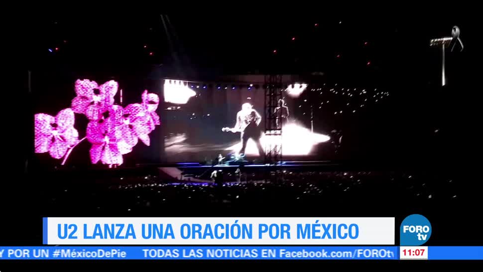 U2 lanza oración por México durante concierto