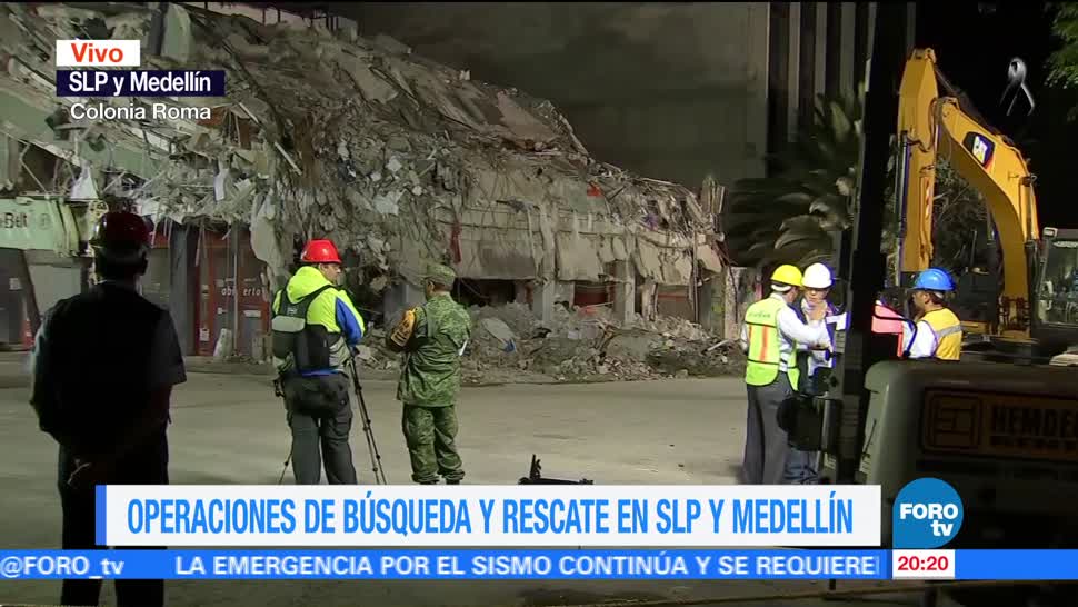 Rescatistas aseguran ya no hay cuerpos atrapados en SLP y Medellín