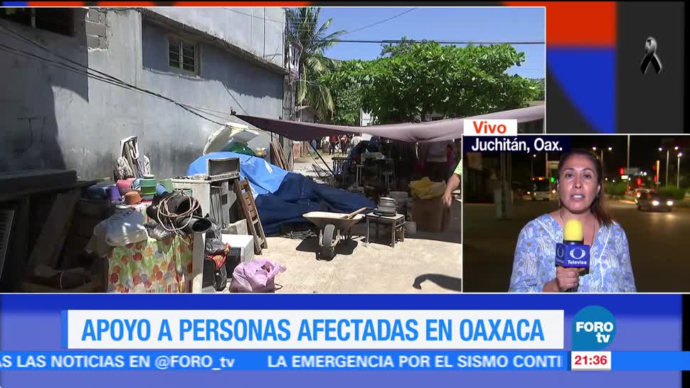 Continúa puente aéreo de ayuda por el sismo del 7 de septiembre en Oaxaca