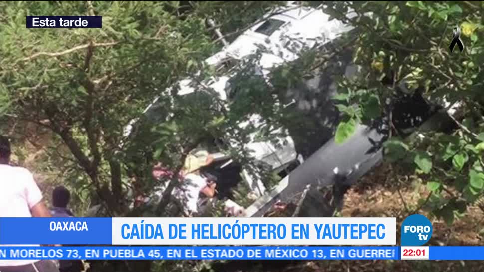 Muere rescatista de la Cruz Roja tras caer helicóptero en Oaxaca