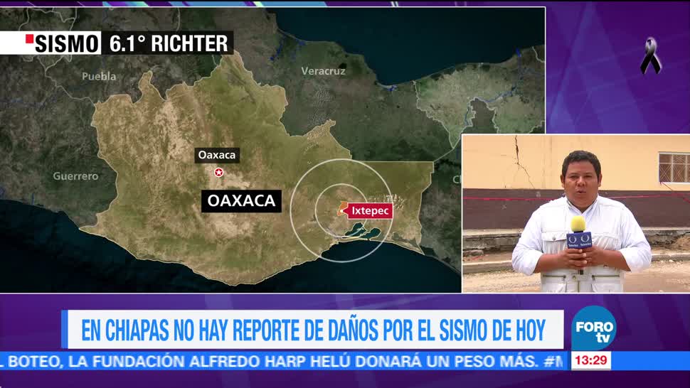 Continúa el monitoreo de daños en Chiapas tras sismos